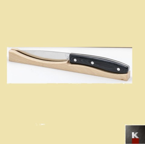 coltello bistecca mc-micarta nera K